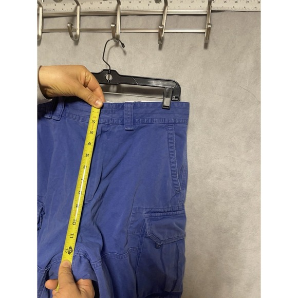 Polo Ralph Lauren Shorts Men 34 Blue Cargo Heavyweight Outdoor Hiking Twill Camp - Picture 4 of 9